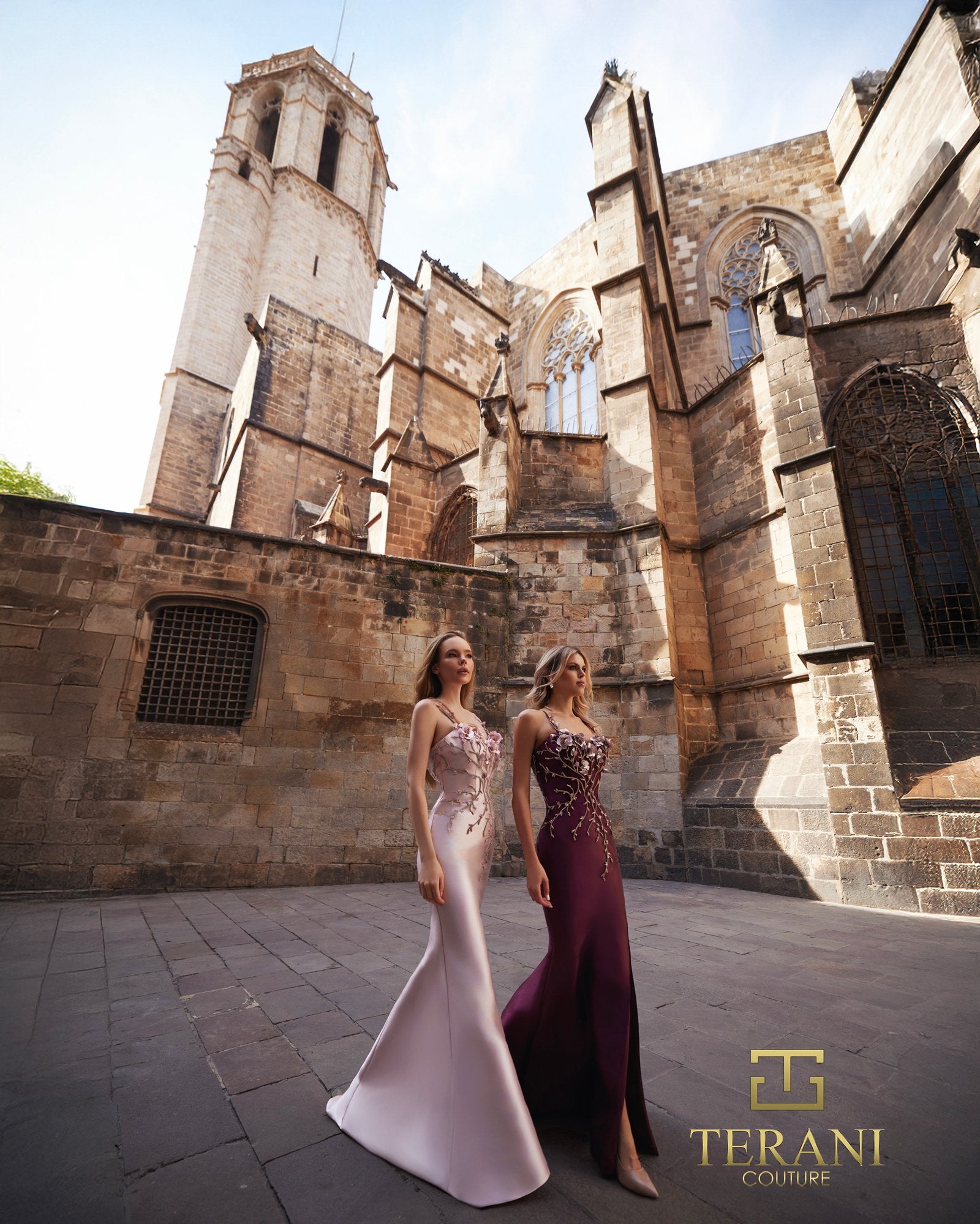 Prom Dresses Slit Long Formal Fitted Prom Dress Burgundy-Mikado-261E6632-Floral