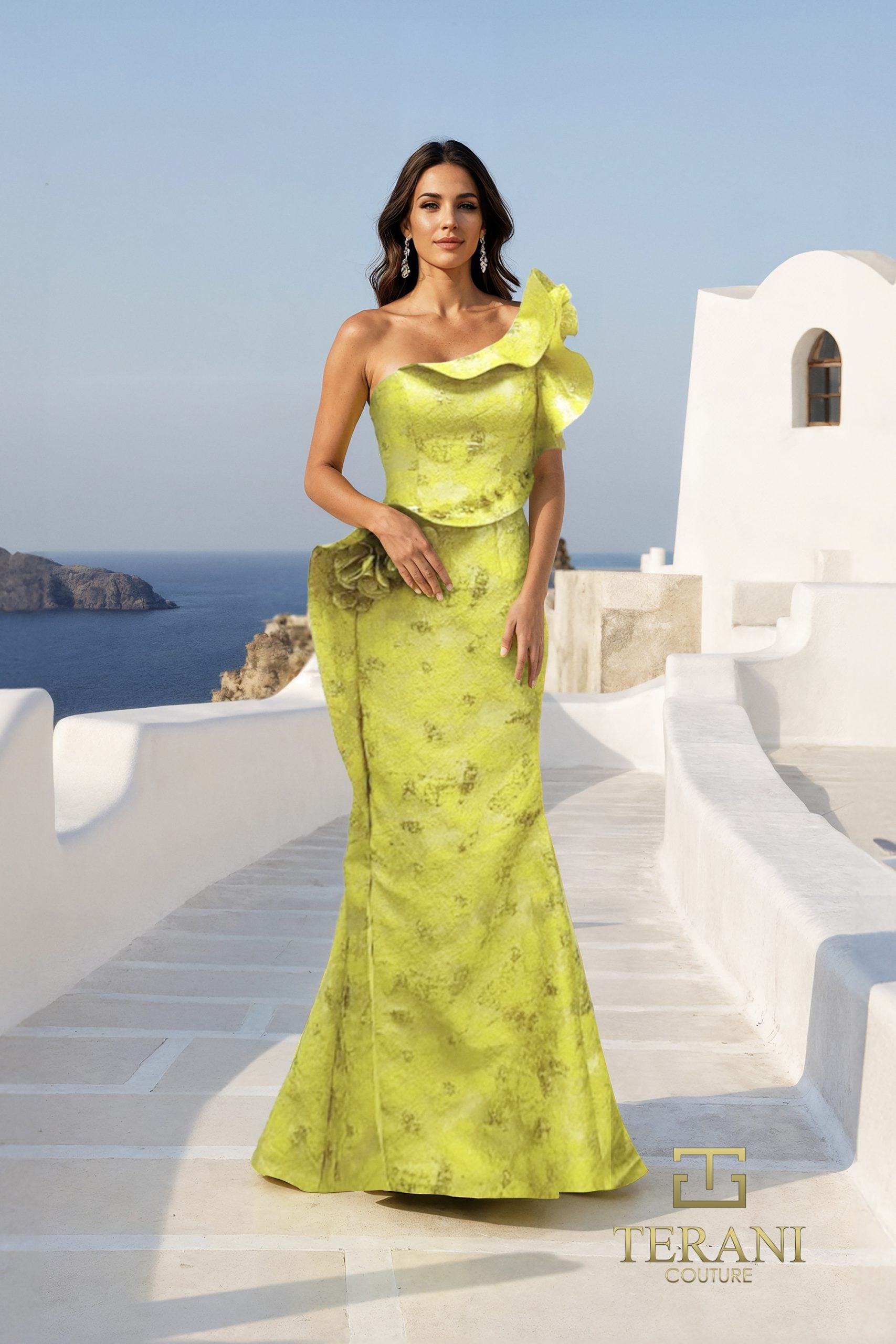 Formal Dresses Long Mermaid Ruffle Formal Dress Lemon