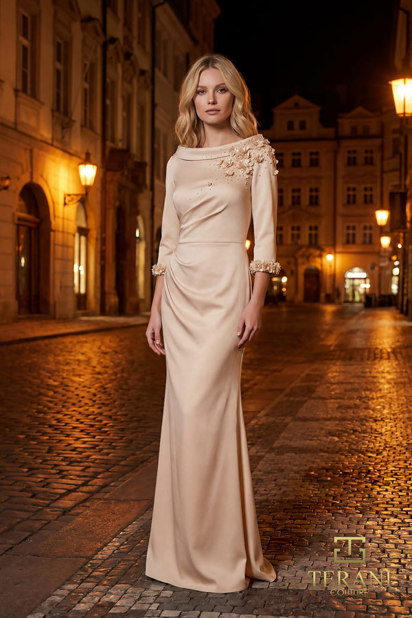 Terani Couture 261E6701  Long Formal Mother of the Bride Dress