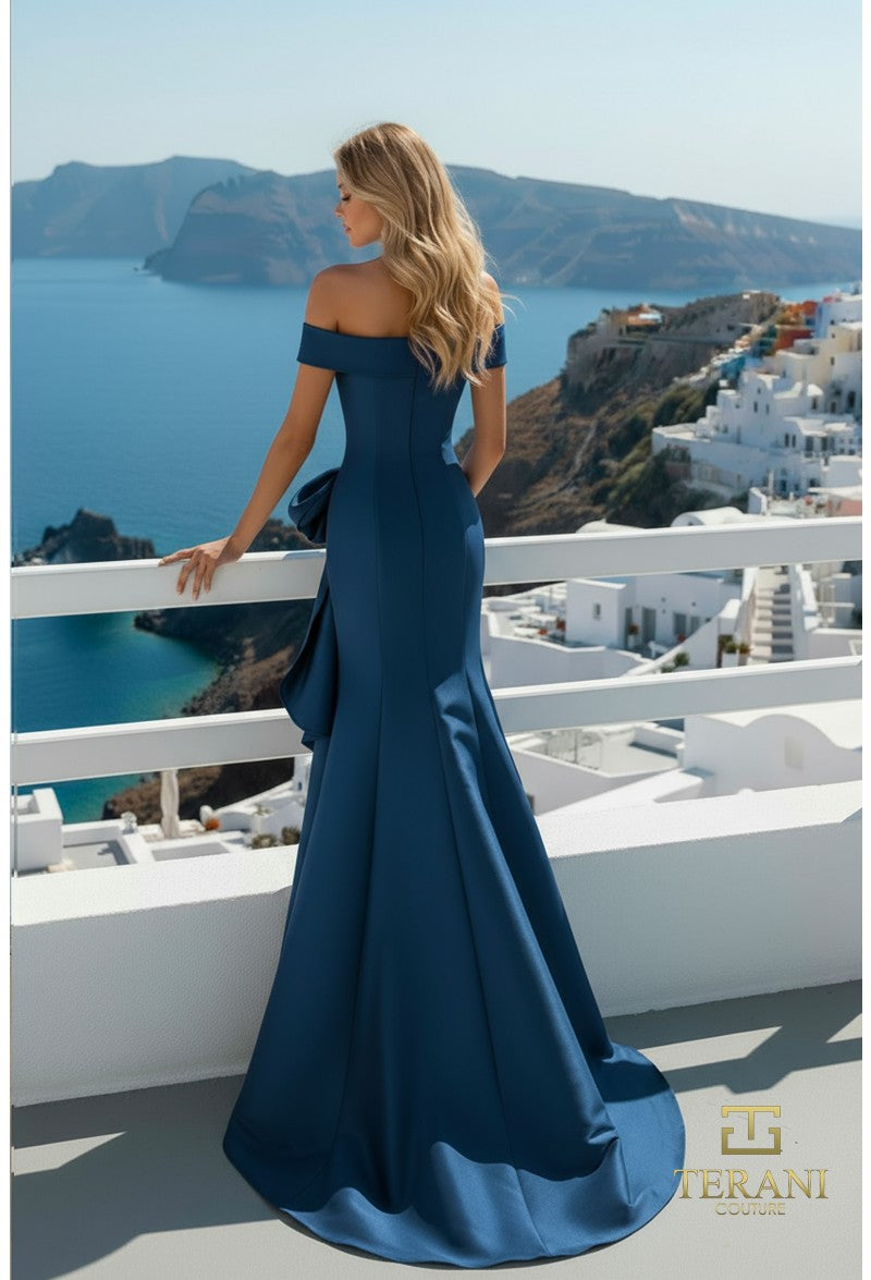 Prom Dresses Beaded Prom Long Formal Evening Dress Navy