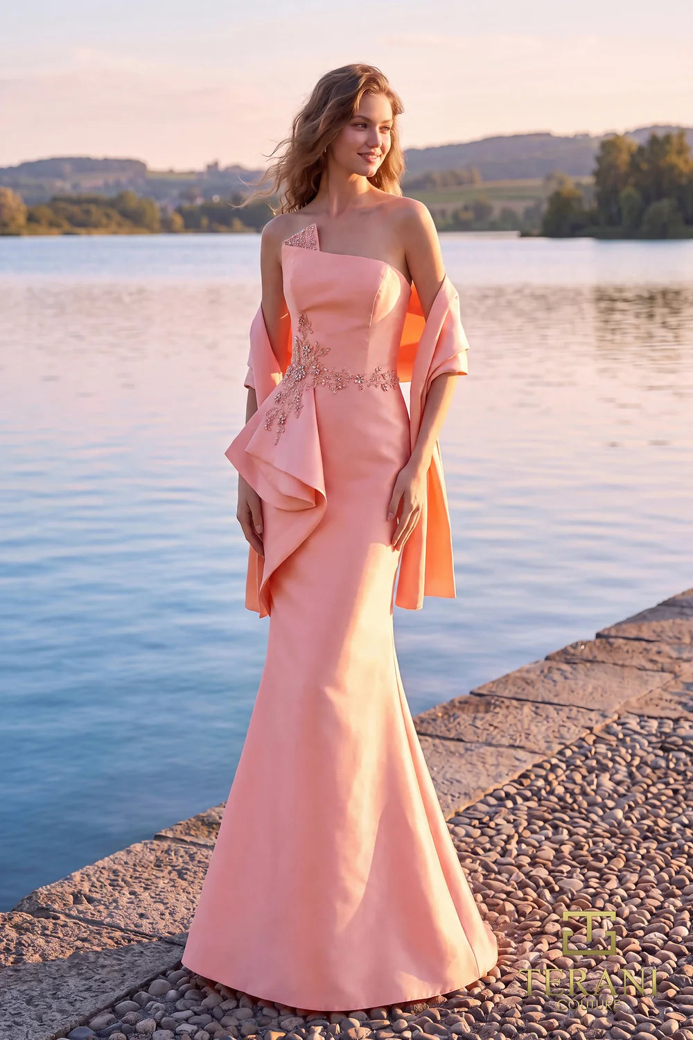 Terani Couture 261M6462 Mermaid Long Formal Beaded Evening Dress