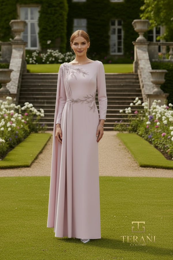 Terani Couture 261M6465 Long Sleeve Mother of the Bride Formal Dress