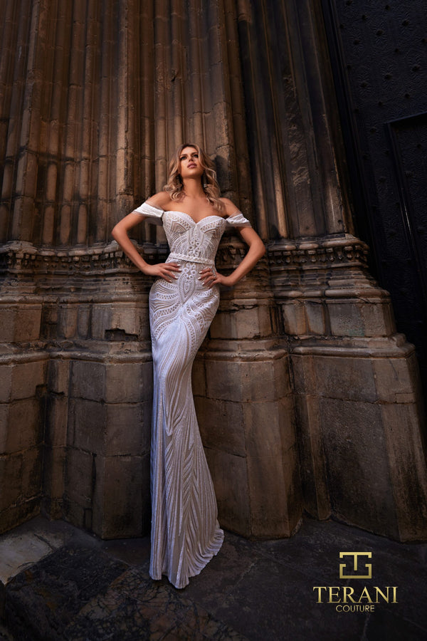 Terani Couture 261P6161 Fitted Long Formal Evening Prom Dress