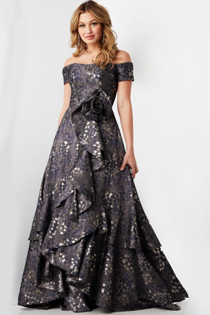 Jovani 26256 High Low Formal Printed Layered Evening Dress – The Dress  Outlet