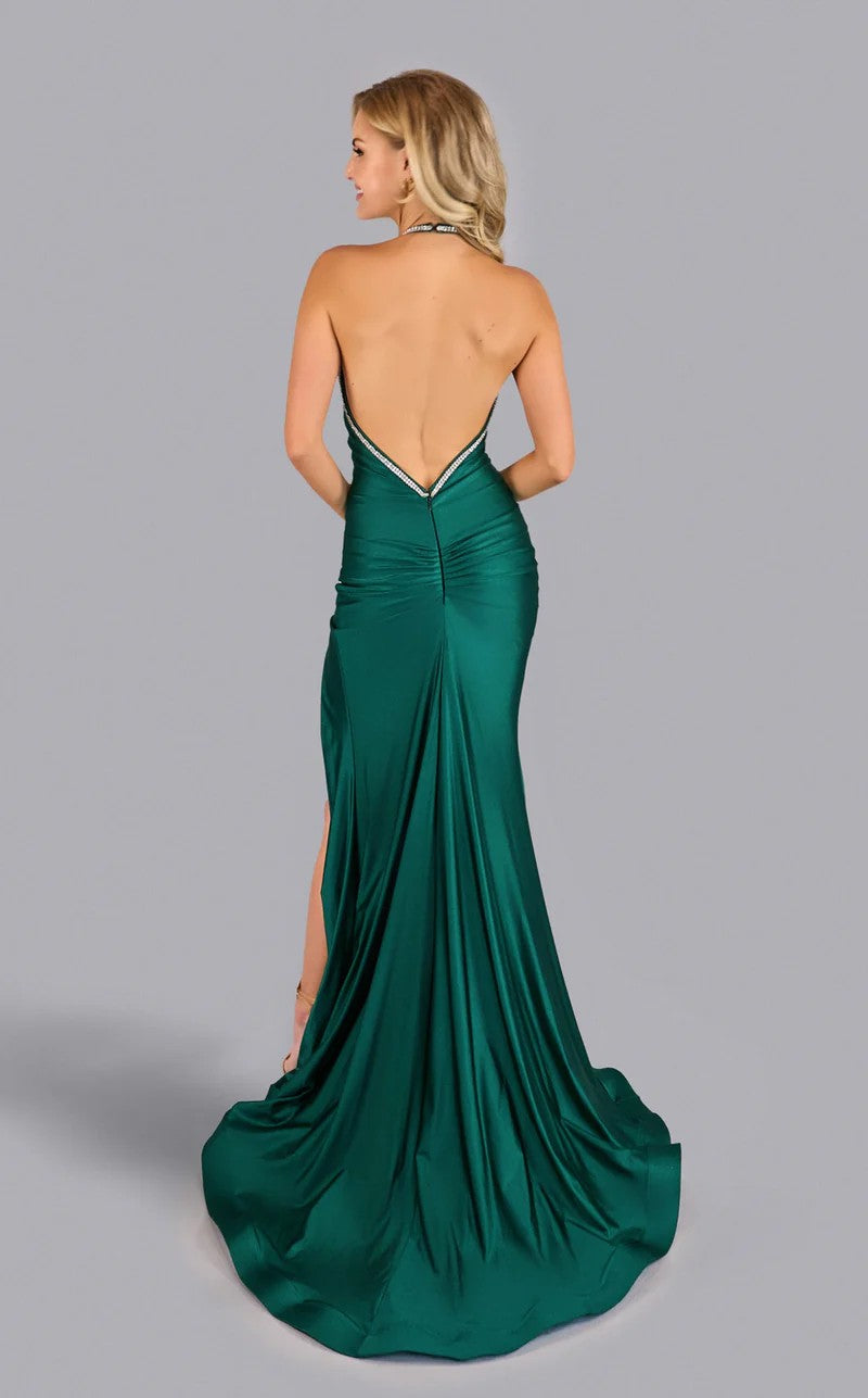 Jessica Angel 2626 Long Formal Fitted Slit Prom Dress