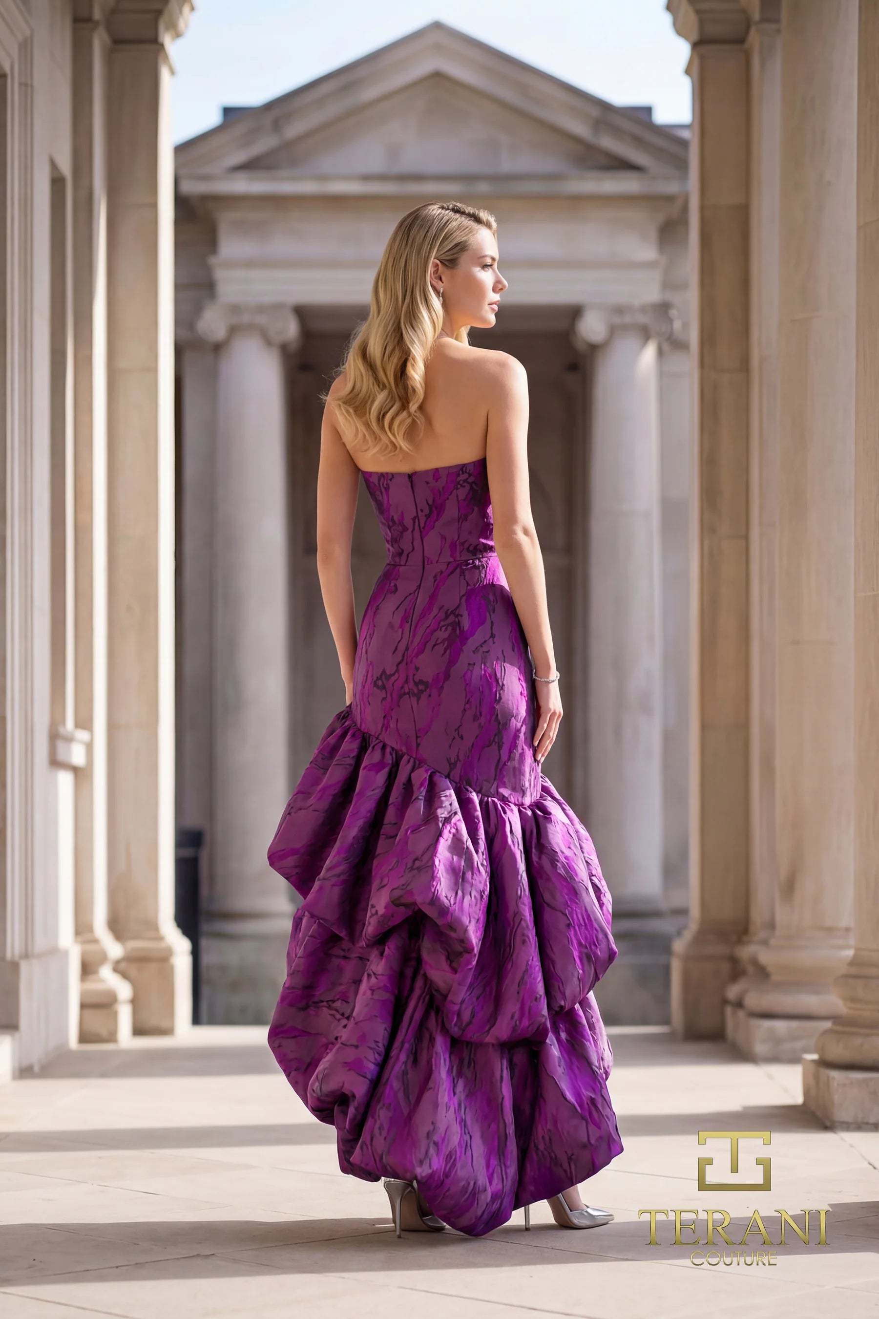 Strapless Straight Neck Floor-Length Mikado Formal Mermaid/Trumpet Terani Couture 262C7546