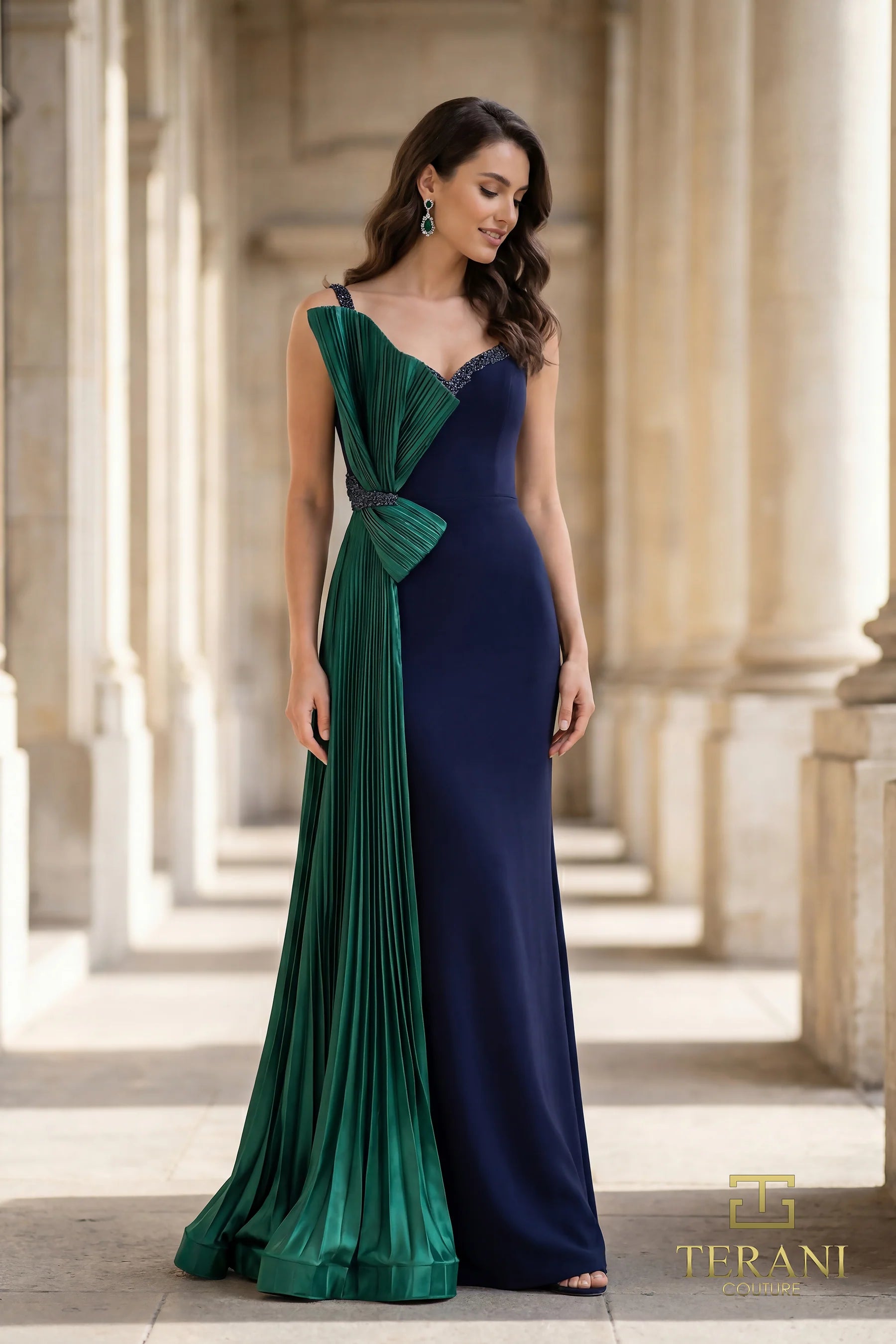 Sweetheart Floor-Length Satin Formal Sheath Terani Couture 262E7085