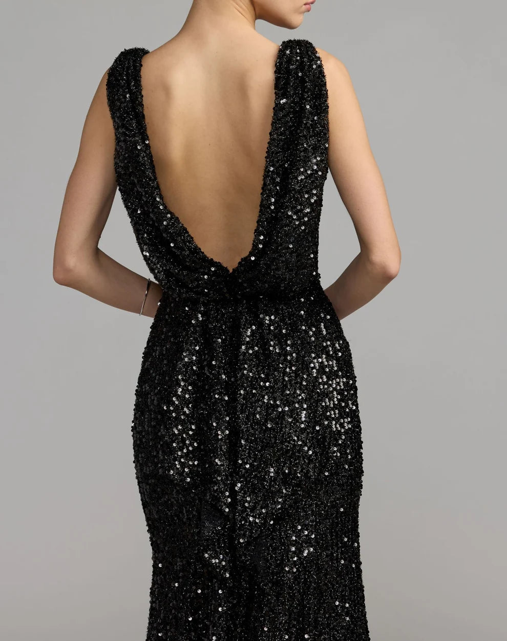 Bateau Floor-Length Sequin Formal Sheath Mac Duggal 9926331P
