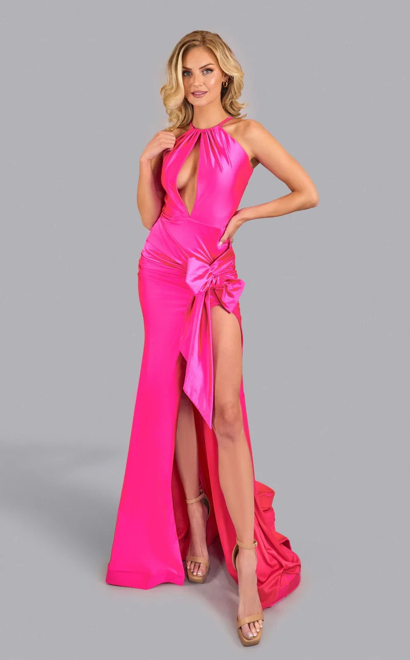 Jessica Angel 2648 Fitted Long Formal Slit Prom Dress