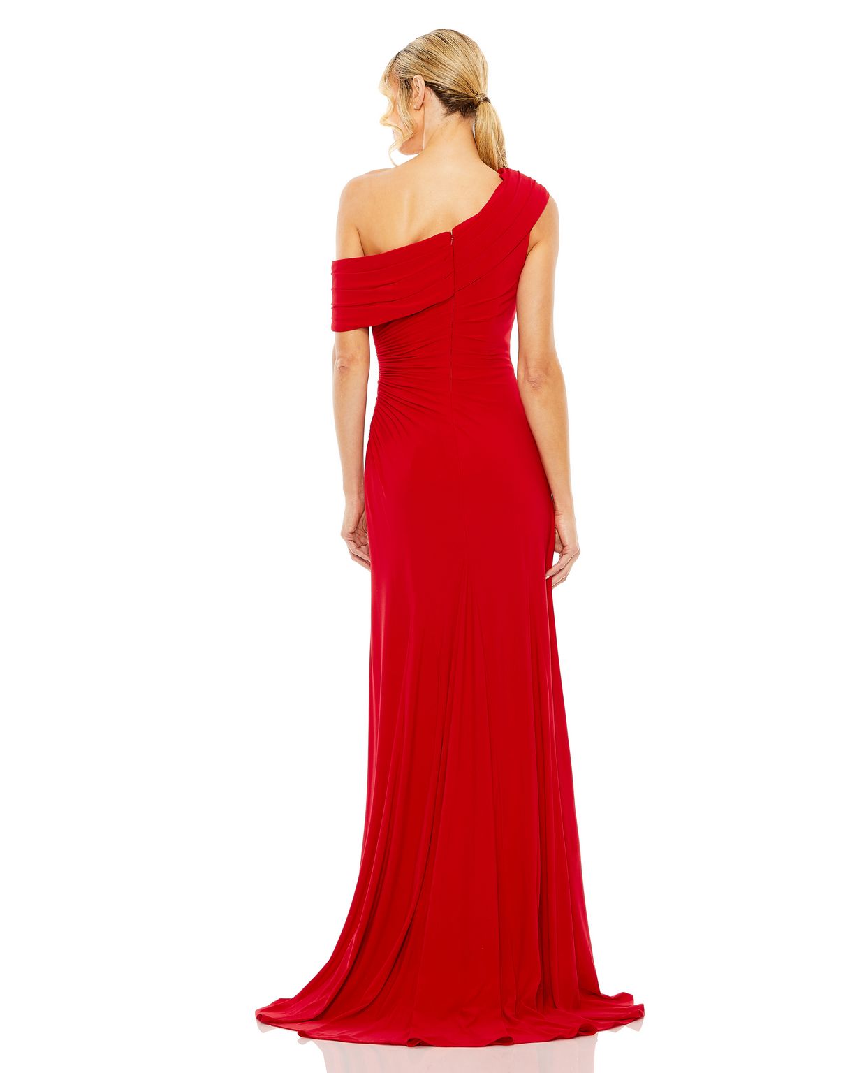 Formal Dresses Prom Long One Shoulder Formal Gown Red