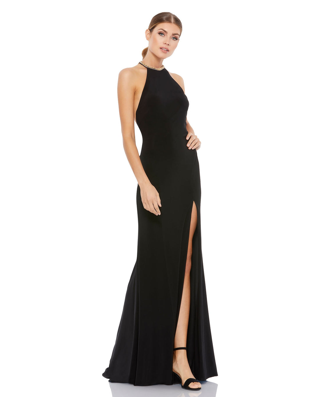 Prom Long Halter Formal Dress Halter Neckline Mac Duggal 26518