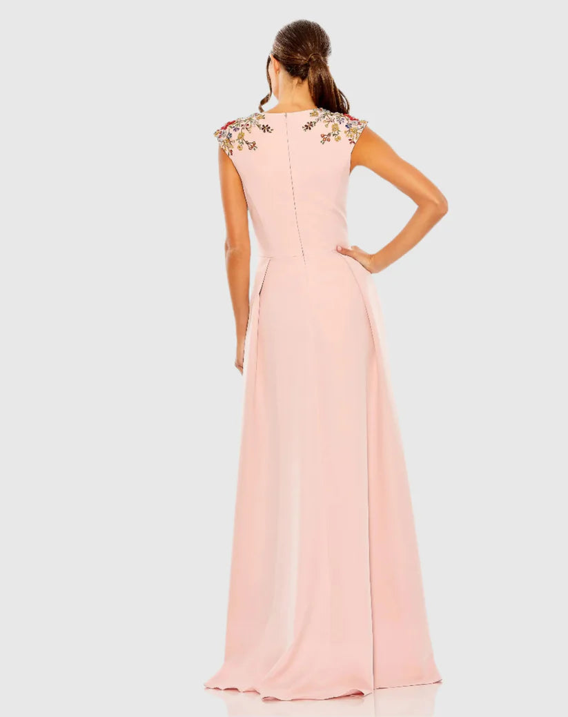 Mac Duggal Prom Long Floral Beaded Dress 26540 - The Dress Outlet