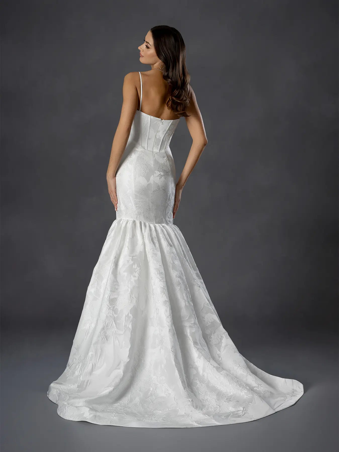 Off White Sweetheart Floor-Length Lace Bridal Wedding Dress Mermaid Gown 