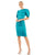 Cocktail Dresses Short Fitted Cocktail Mini Dress Ocean Blue