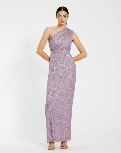 Prom Dresses Long One Shoulder Formal Prom Gown Lilac