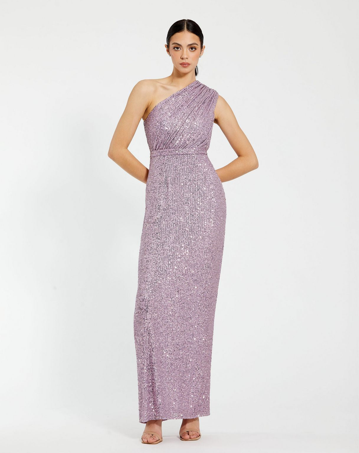 Mac Duggal 26694 Long One Shoulder Formal Prom Gown