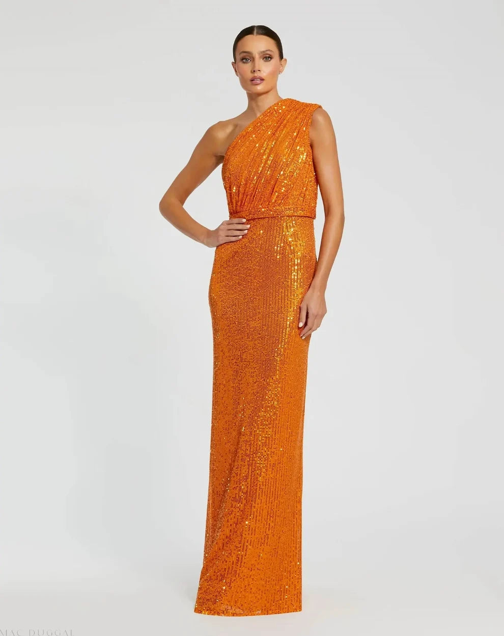 Long Sequin Evening Prom Formal Petite Dress Mac Duggal 9926694P