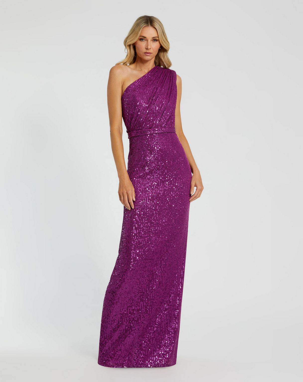 Mac Duggal 26694 Long One Shoulder Formal Prom Gown