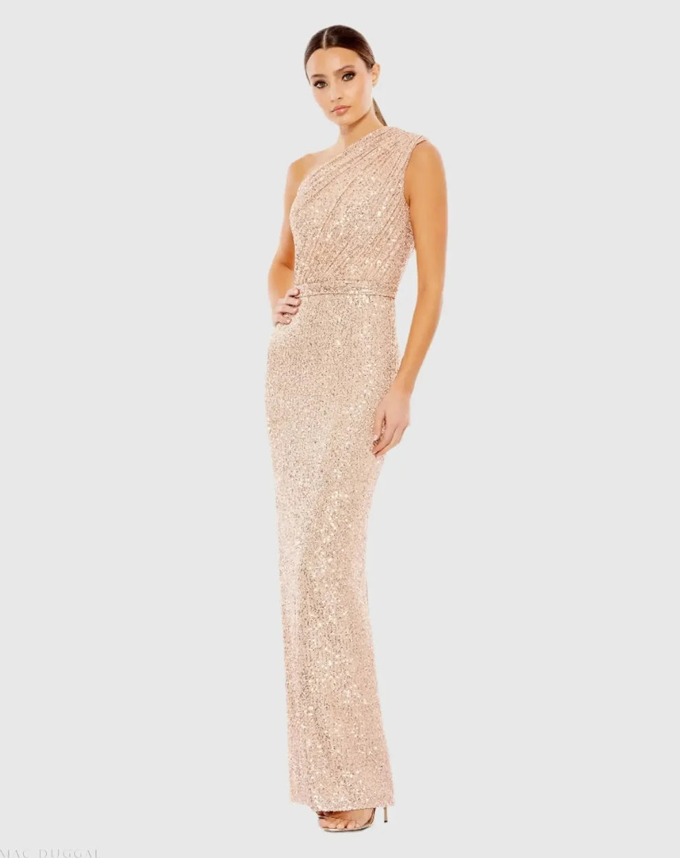 Long Sequin Evening Prom Formal Petite Dress Mac Duggal 9926694P