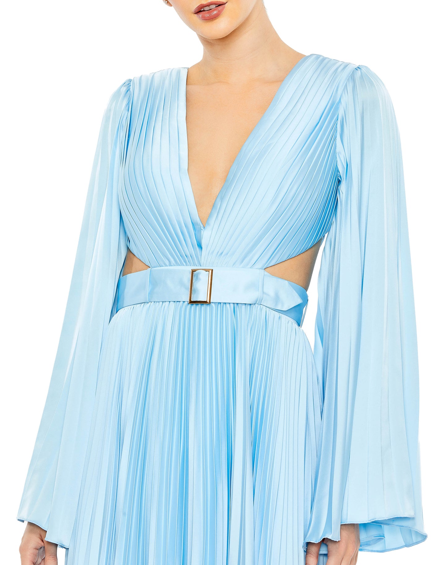 Formal Dresses Long Sleeve Formal Dress Ice Blue