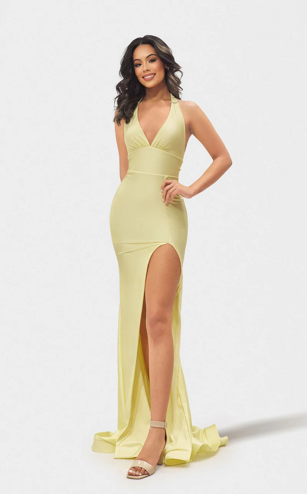 Jessica Angel 2678 Long Formal Fitted Slit Prom Dress