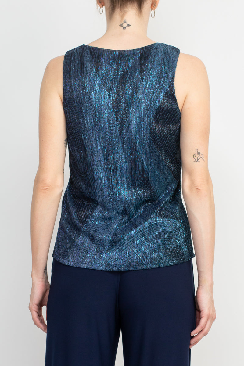 Marina 268126 Long Formal Metallic Jacket Pant Suit