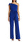 Jumpsuit Long Formal Belted Jumpsuit   COBALT