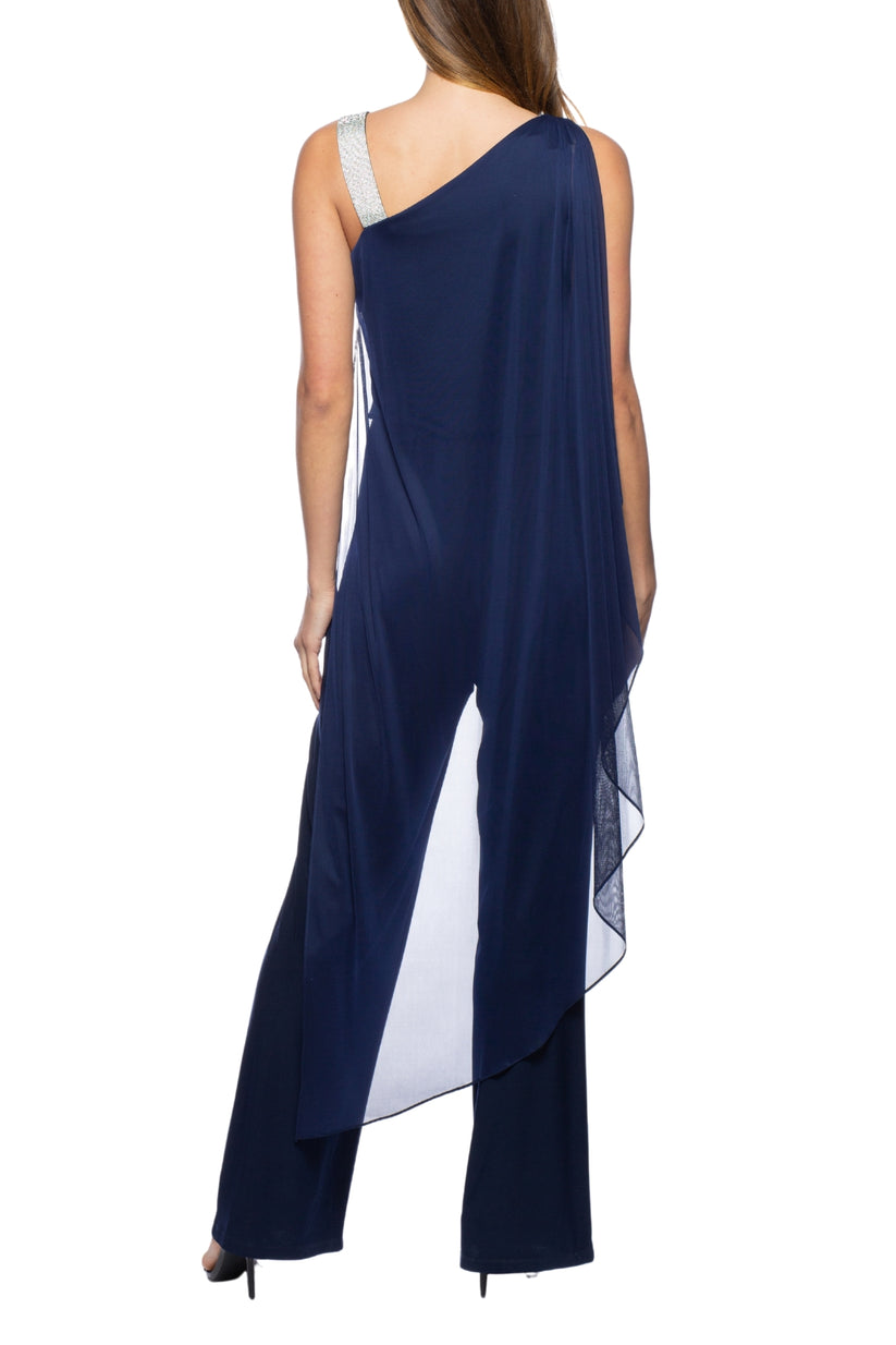 Marina 268281 Long Formal Cape Jumpsuit
