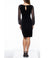 Cocktail Dresses Long Sheer Sleeve Velvet Sheath Short Dress Black