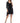 Cocktail Dresses Short Sleeveless Velvet Sequin Dress Chiffon Jacket Set Black
