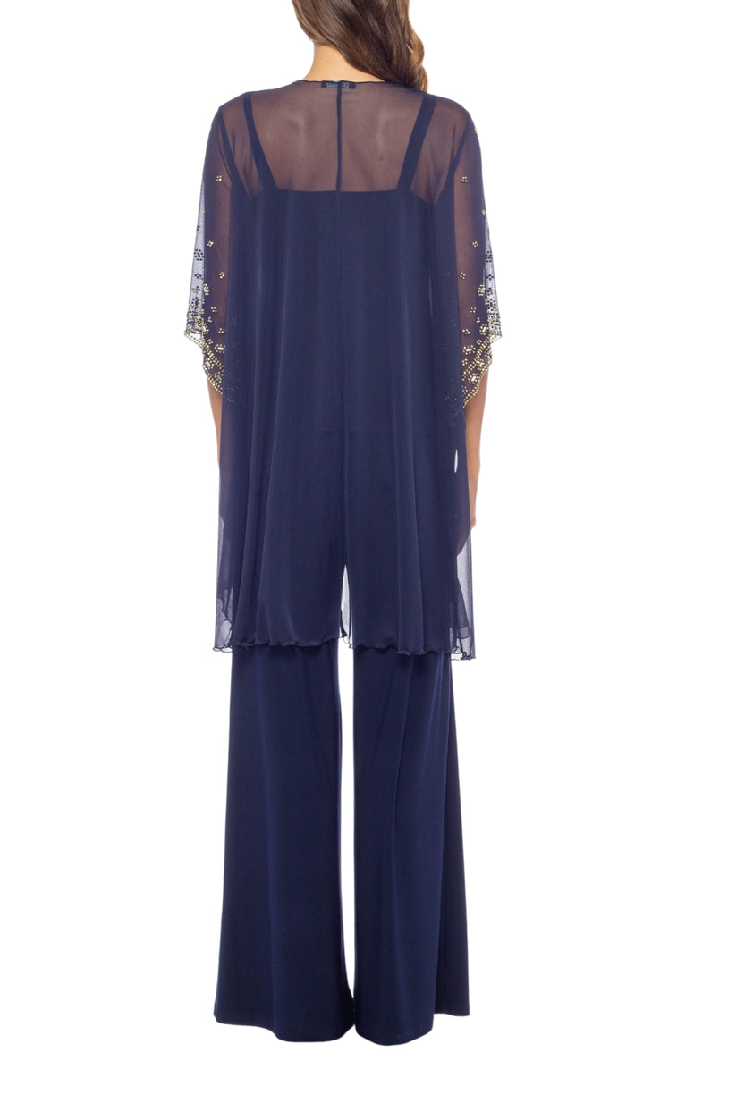 Marina 268767 Long Sequin Formal Jacket Pant Suit