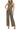 Jumpsuit Long Metallic Formal Pleated Jumpsuit Gold Black
