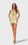 Cocktail Dresses Short Beaded Fitted Cocktail Mini Dress Light Yellow
