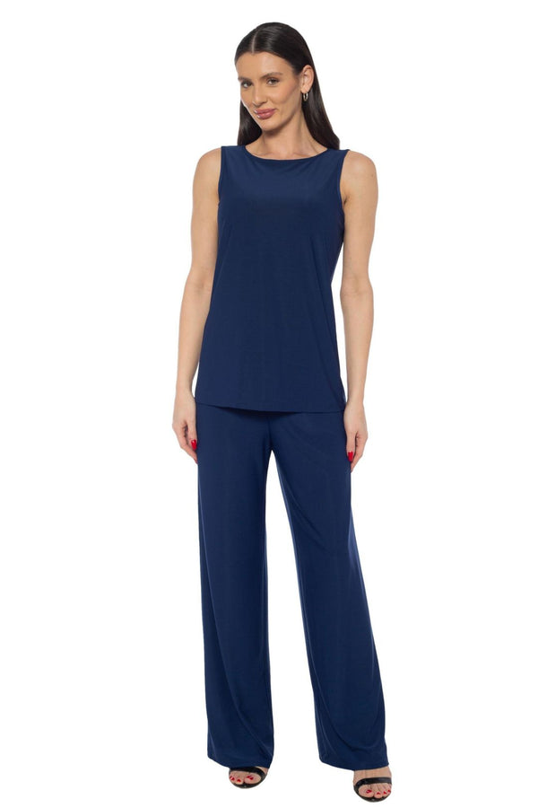Crew/High-Neck Floor-Length Chiffon Mother of the Bride Two-Piece Marina 269292