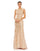 Formal Dresses Sequin Long Formal Fitted Prom Dress Blush