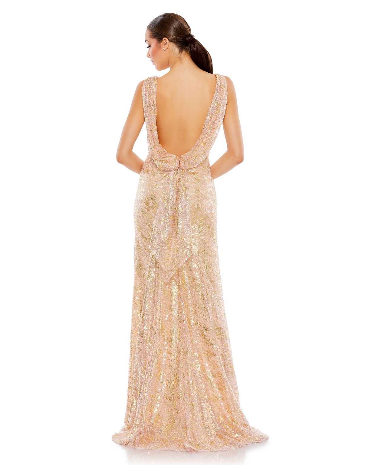 Mac Duggal 26981 Sequin Long Formal Fitted Prom Dress