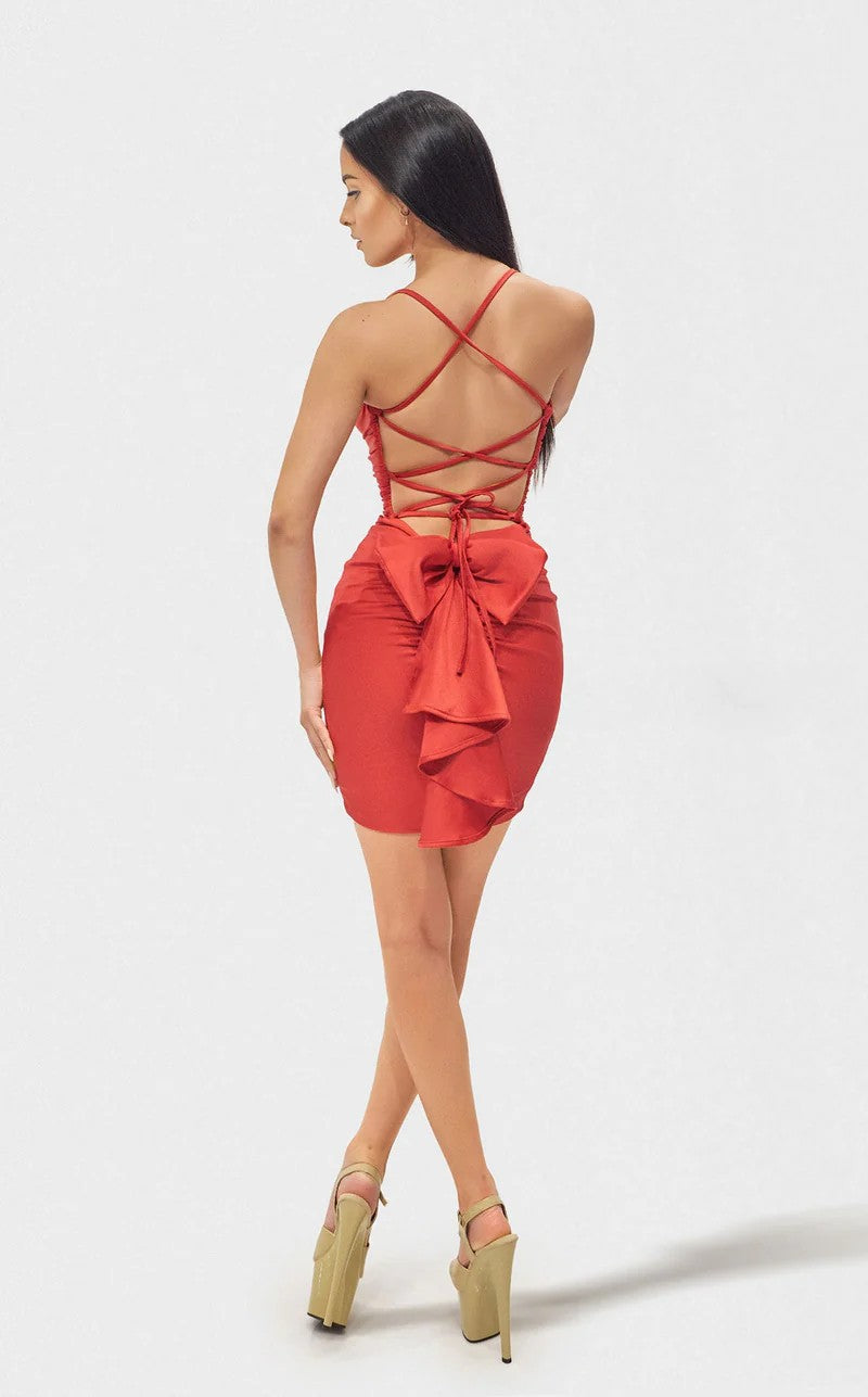 Jessica Angel 2698 Short Fitted Strappy Mini Cocktail Dress