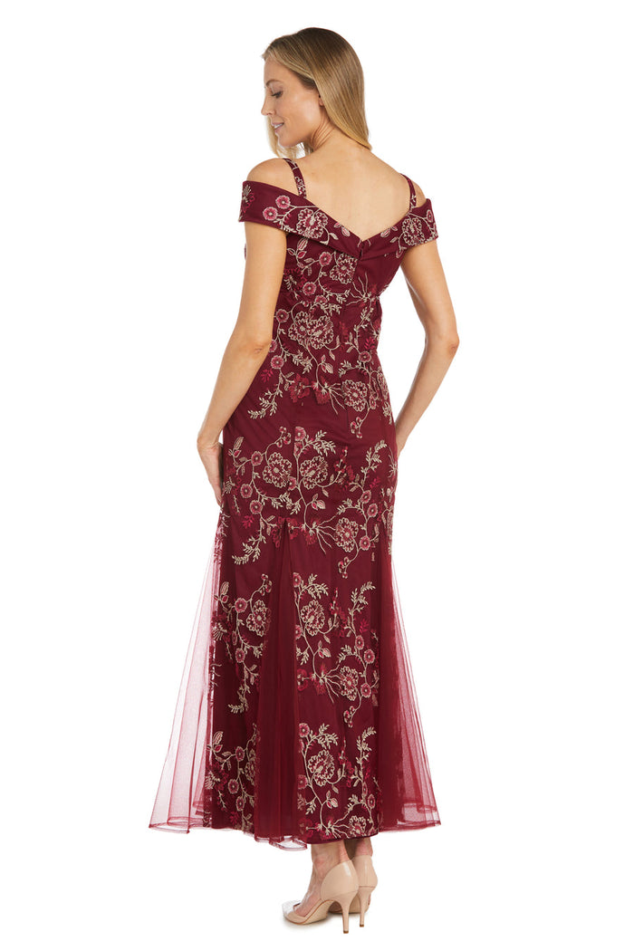 Floral Long Dress – Formal Evening – R&M Richards 2699