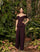 Pant Suit Long Formal Two Piece Peplum Pant Suit Aubergine