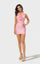Cocktail Dresses Short Ruffle Fitted Cocktail Mini Dress Light Pink