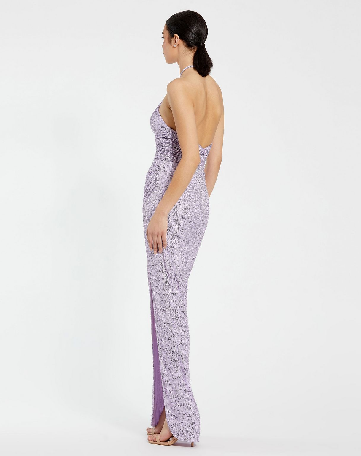 Copper Mac Duggal 27128 Prom Long Halter Formal Gown for $199.0 – The ...