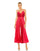 Jumpsuit Long Pleated Formal Prom Wide Leg Jumpsuit Cranberry