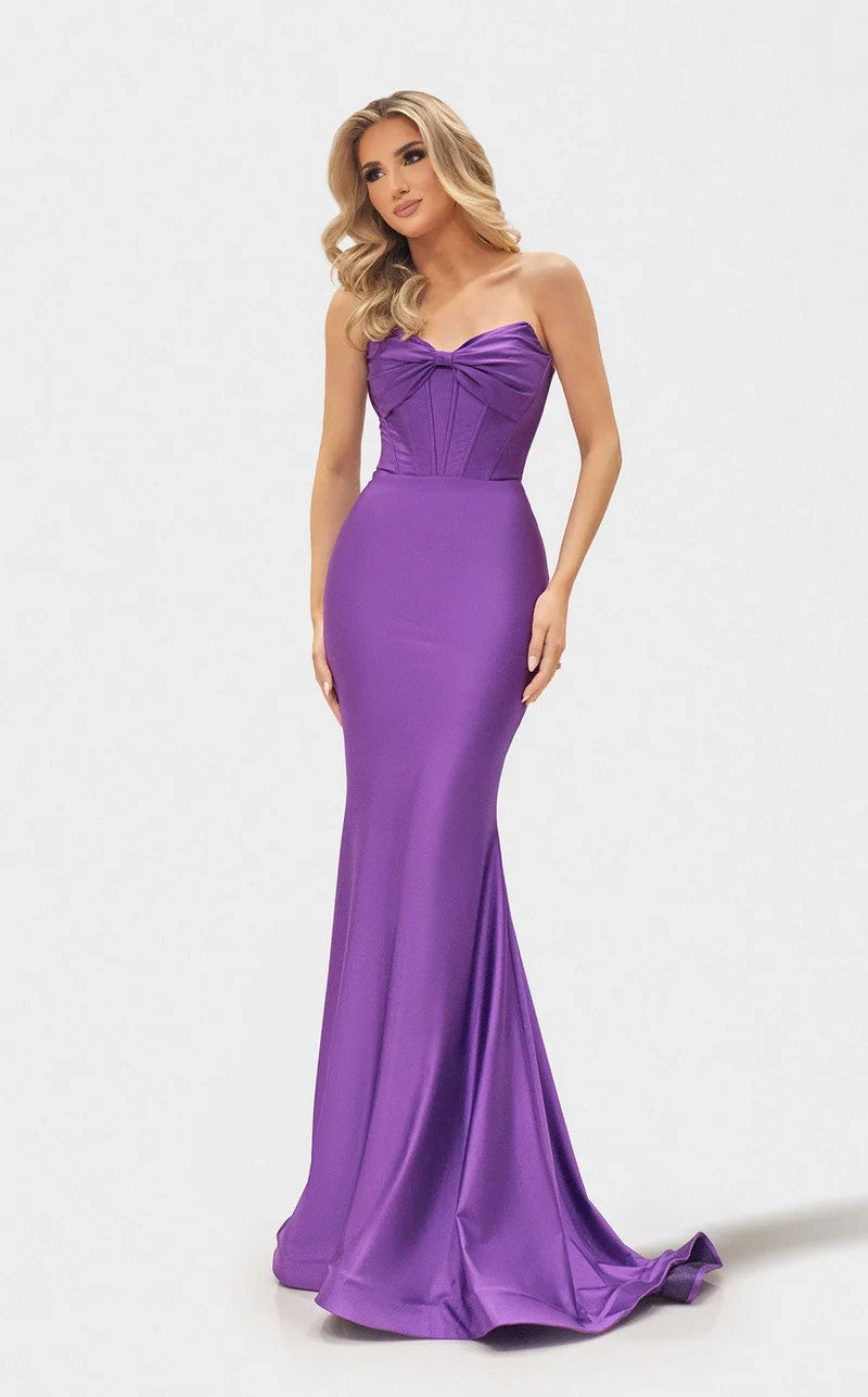 Prom Dresses Prom Fitted Long Corset Formal Dress Orchid