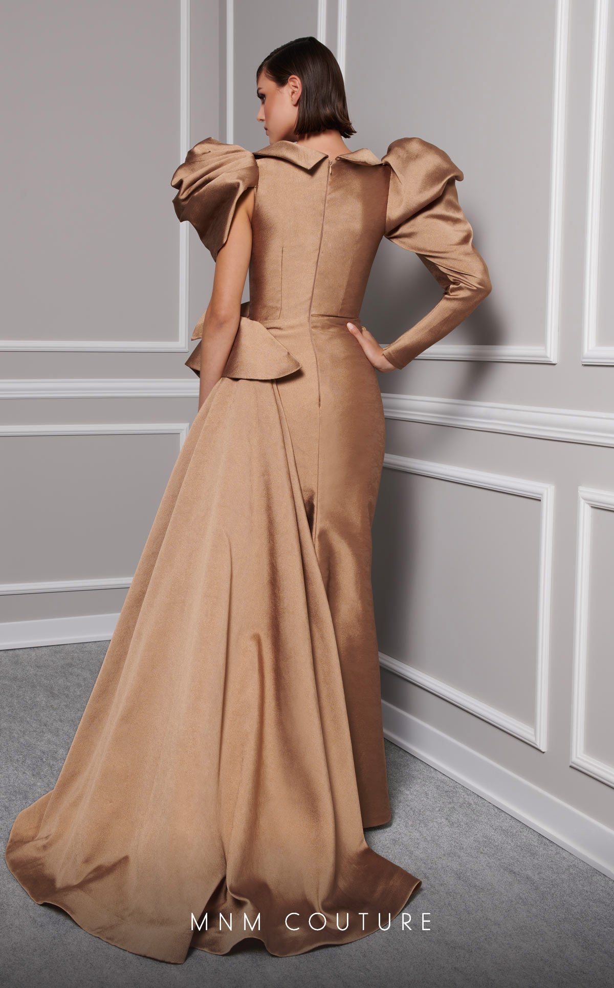 MNM Couture 2726 Long Evening Gown Pleated Formal Dress