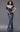 Formal Dresses Pleated Long Formal Metallic Evening Dress Indigo
