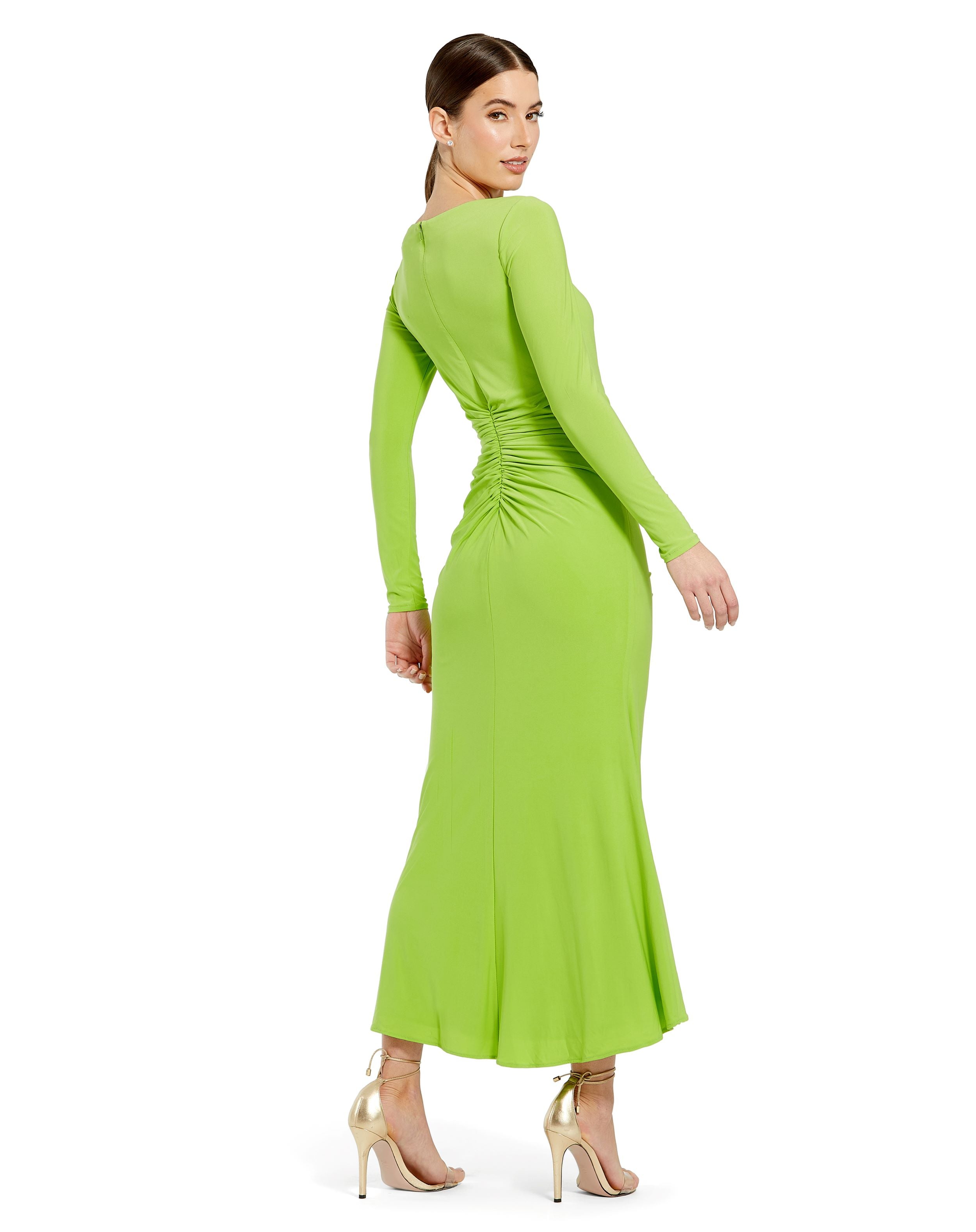 dress as a cocktail Chartreuse Floral Jacquard Midi Dress - All Dresses main image 0