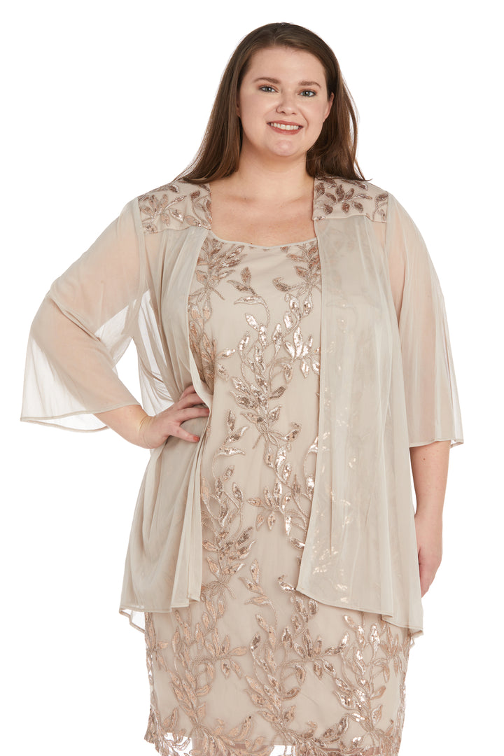 R&M Richards 2739W Plus Size Two Piece Short Jacket Dress