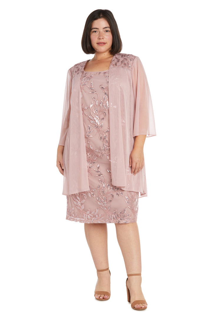 R&M Richards 2739W Plus Size Two Piece Short Jacket Dress