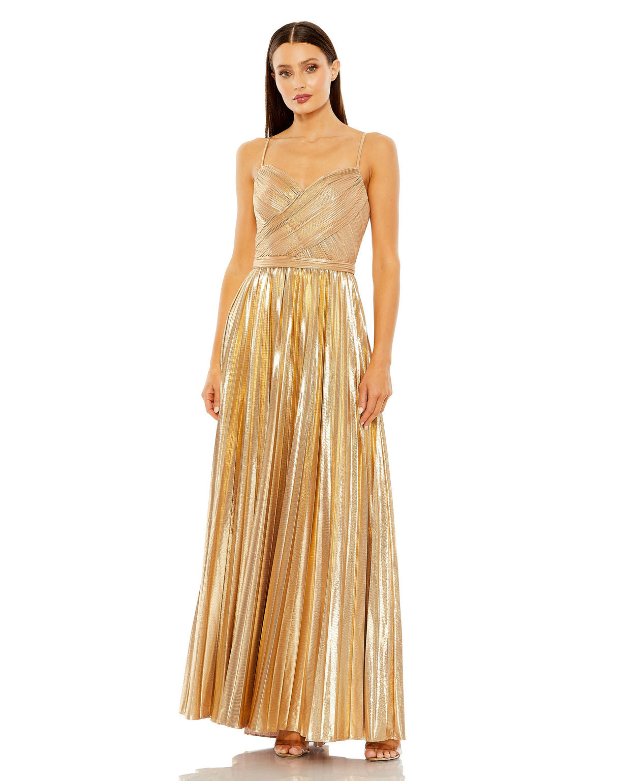 Long Metallic Pleated Dress Formal Prom Mac Duggal 27489 The Dress Outlet Long Metallic Pleated Dress Formal Prom Mac Duggal 27489 The Dress Outlet