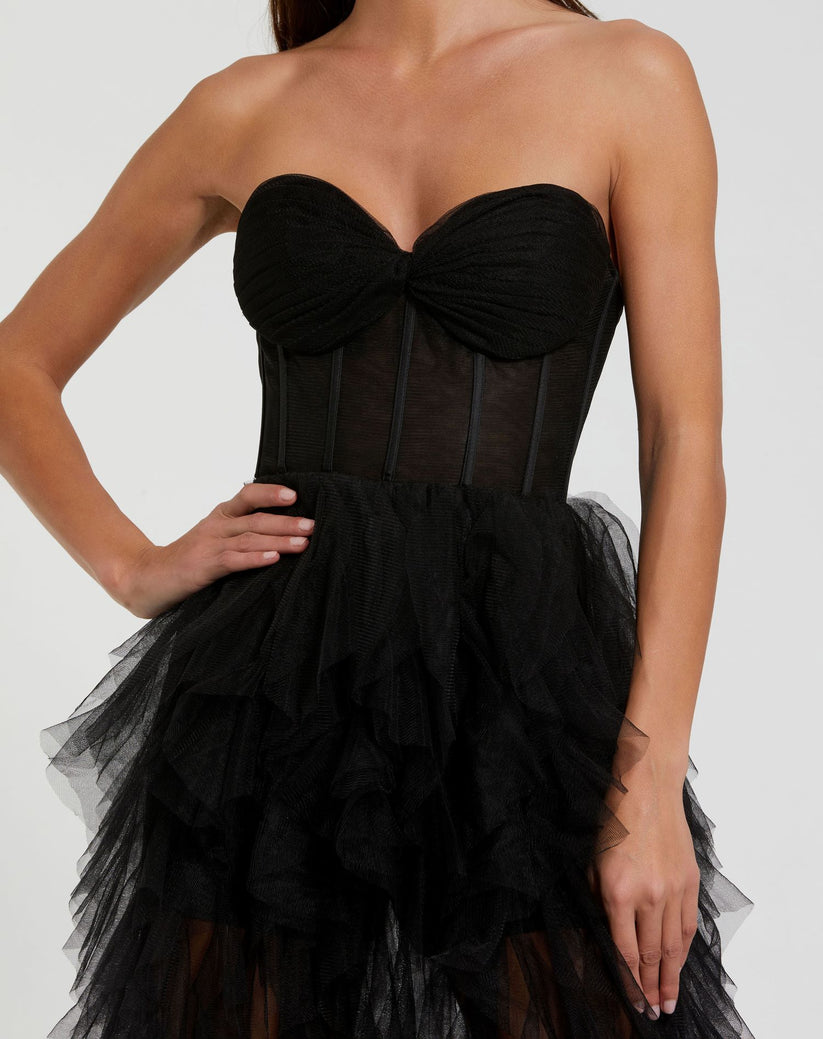 Mac Duggal 27532 Prom Long Overskirt Formal Dress